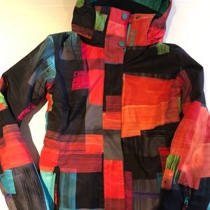 ROXY ski jacket with hood.